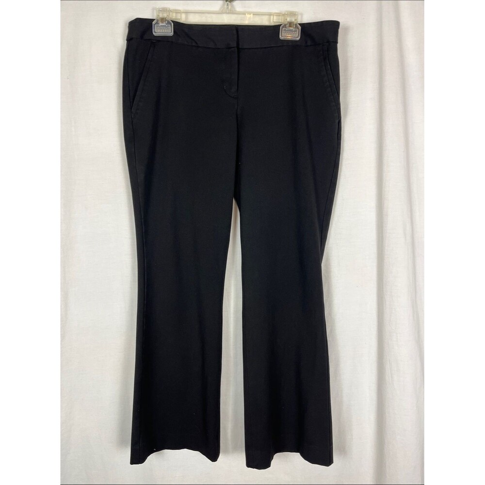 Express Pitch Black Columnist Straight Leg Dress Pants